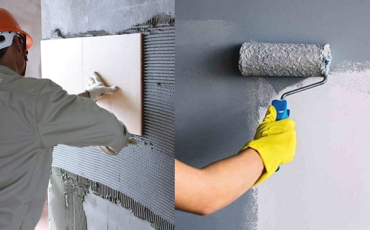Nên chọn ốp gạch hay sơn tường cho công trình nhà ở?